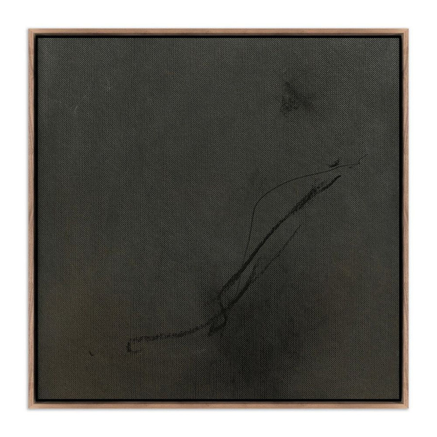 Wall Art By Chance By Karen Covey - 40"X40" - Rustic Walnut Floater