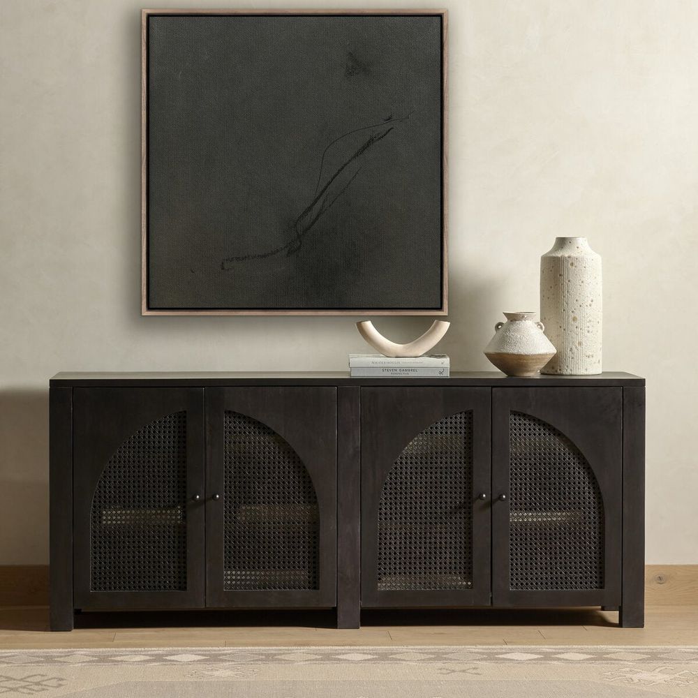 Wall Art By Chance By Karen Covey - 40"X40" - Rustic Walnut Floater