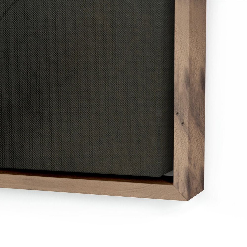 Wall Art By Chance By Karen Covey - 48"X48" - Rustic Walnut Floater