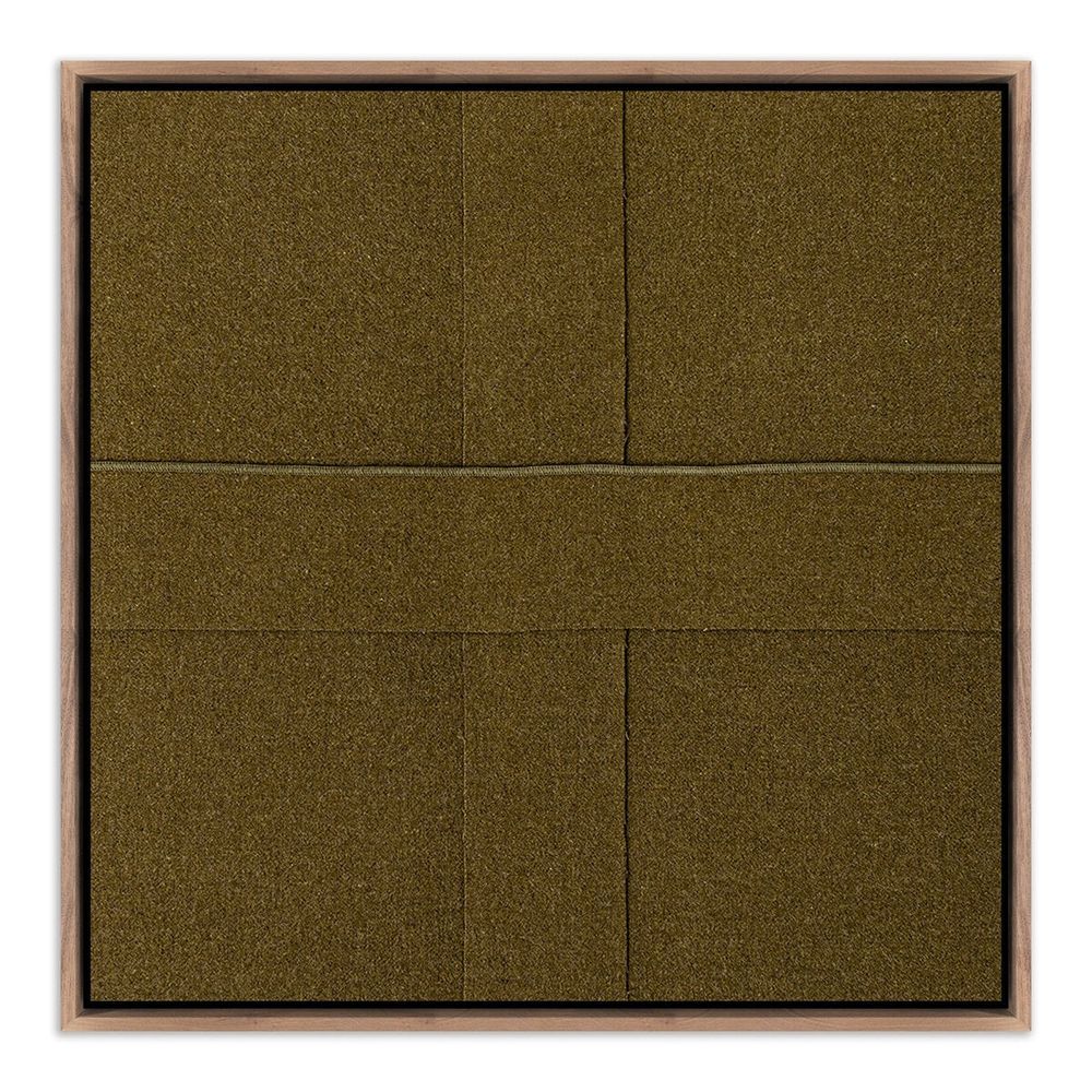 Wall Art Wwii By Karen Covey - 32"X32" - Rustic Walnut Floater
