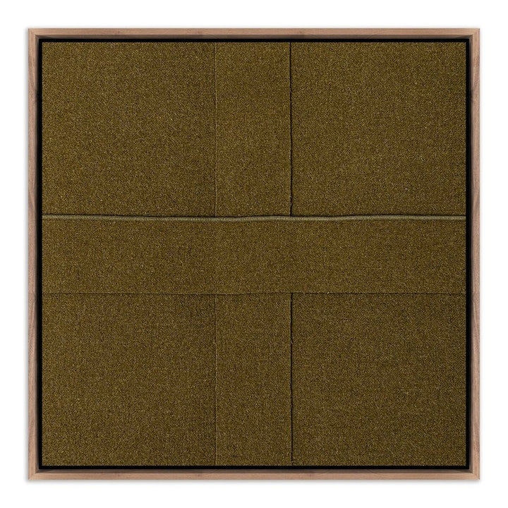 Wall Art Wwii By Karen Covey - 24"X24" - Rustic Walnut Floater