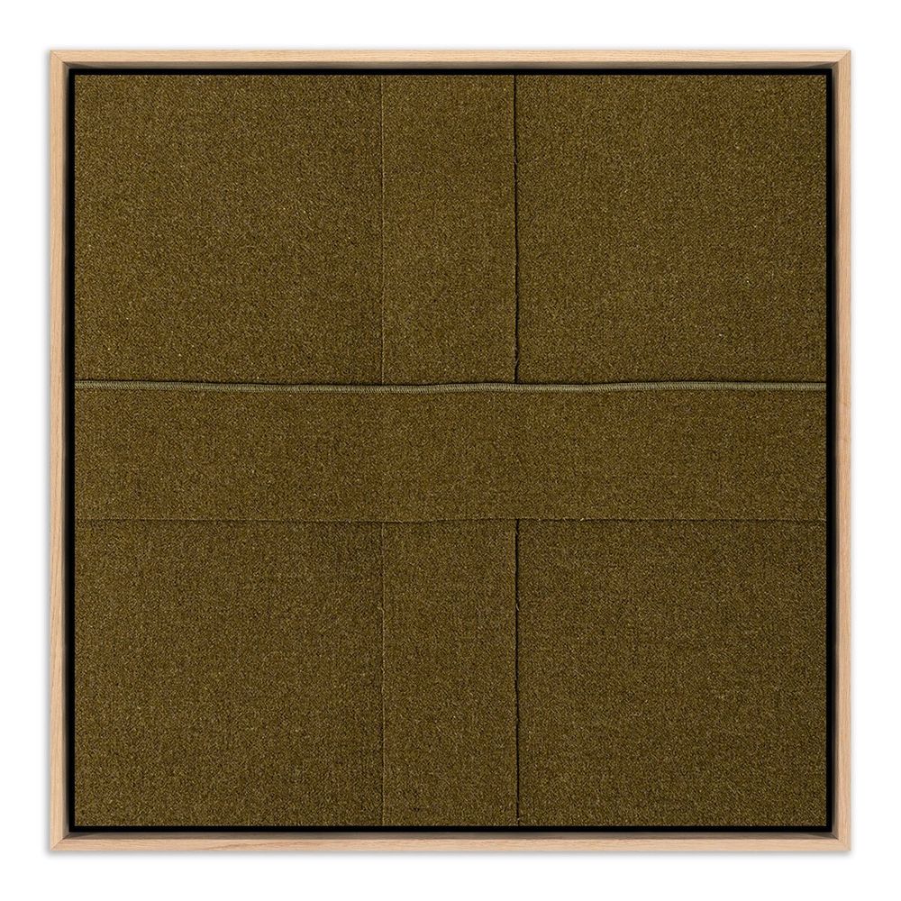 Wall Art Wwii By Karen Covey - 32"X32" - White Oak Floater