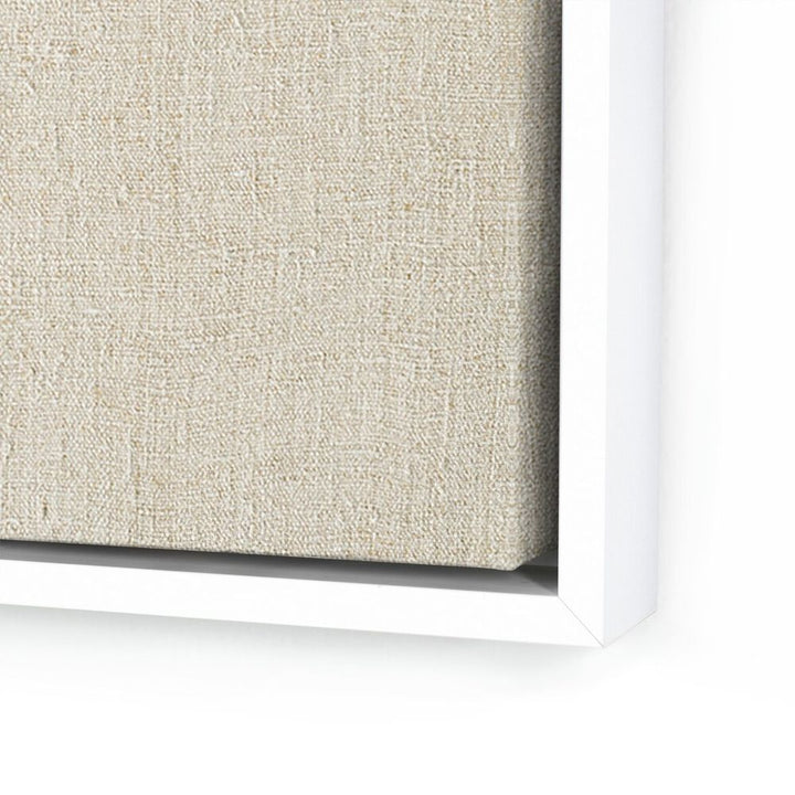 Wall Art Beige No. 1 By Karen Covey - 24"X24" - White Maple Floater