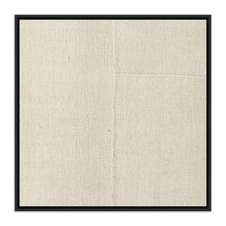Wall Art Beige No. 1 By Karen Covey - 40"X40" - Black Maple Floater