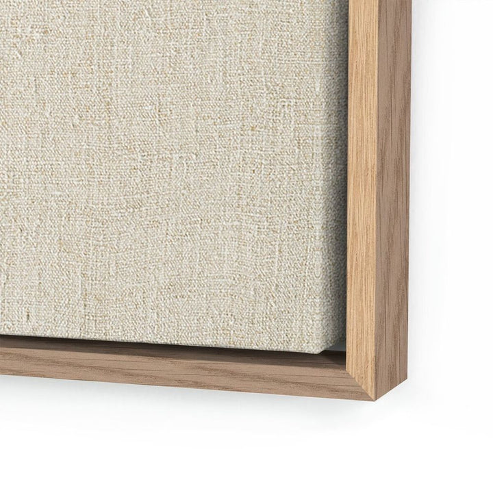 Wall Art Beige No. 1 By Karen Covey - 48"X48" - White Oak Floater