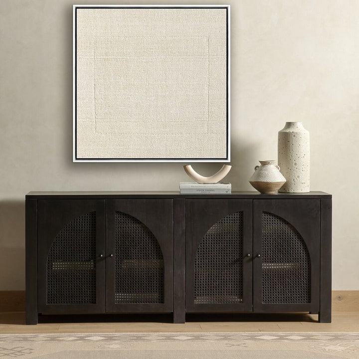 Wall Art Boxed In By Karen Covey - 40"X40" - White Maple Floater
