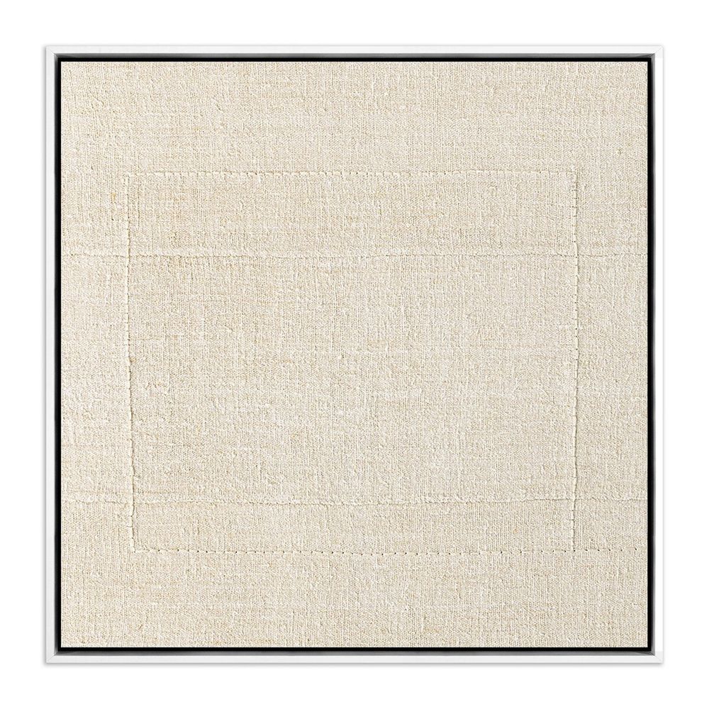 Wall Art Boxed In By Karen Covey - 32"X32" - White Maple Floater