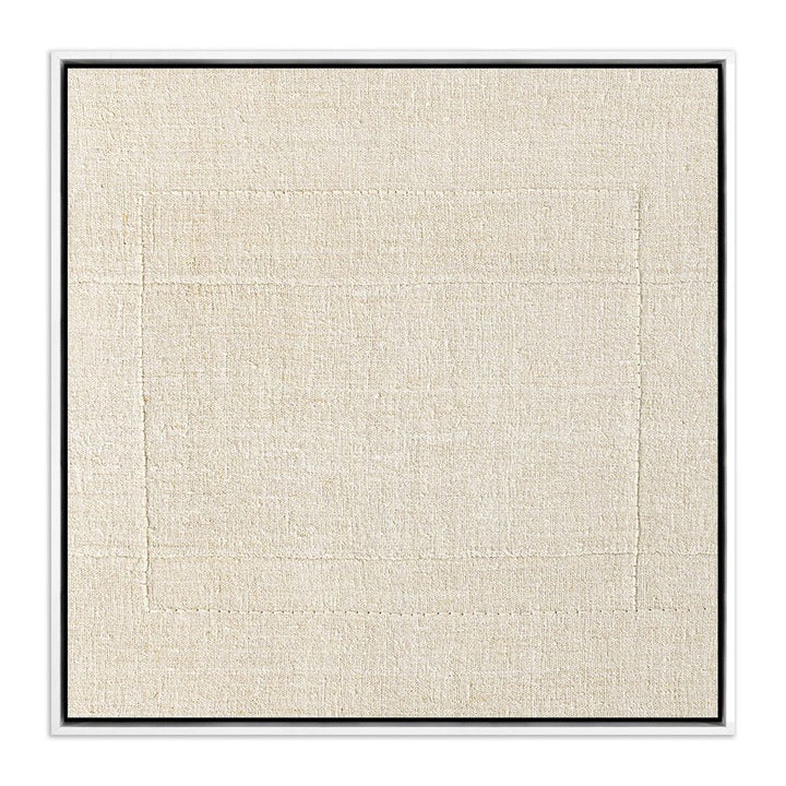Wall Art Boxed In By Karen Covey - 32"X32" - White Maple Floater