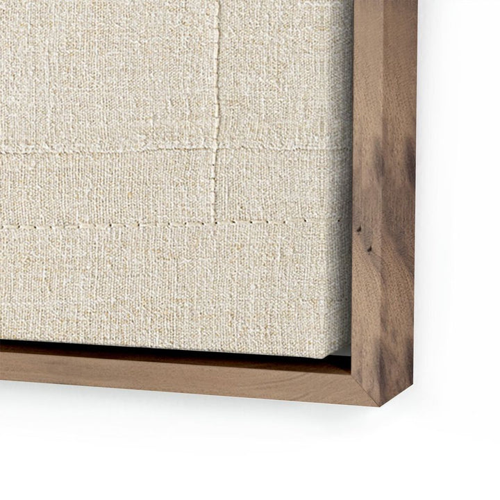 Wall Art Boxed In By Karen Covey - 48"X48" - Rustic Walnut Floater