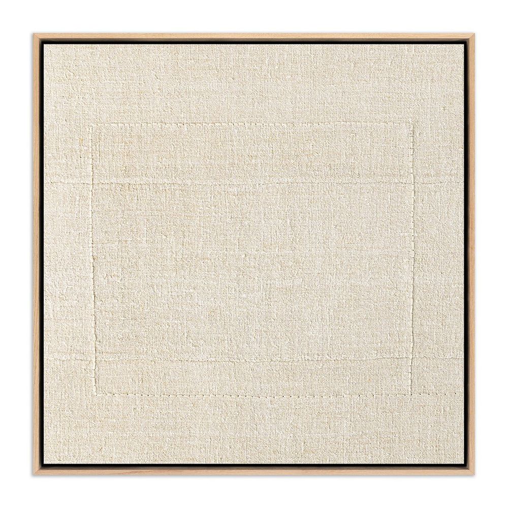 Wall Art Boxed In By Karen Covey - 32"X32" - White Oak Floater