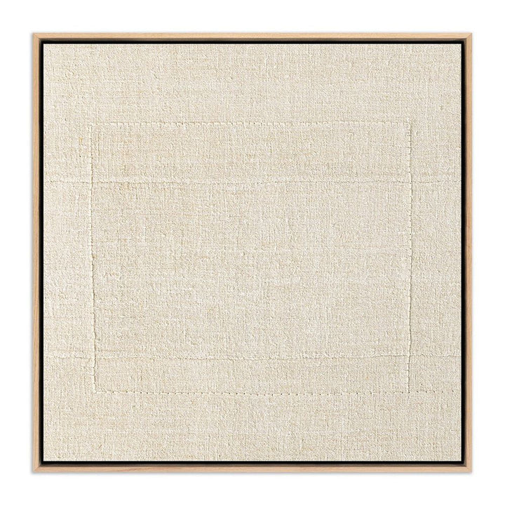 Wall Art Boxed In By Karen Covey - 48"X48" - White Oak Floater
