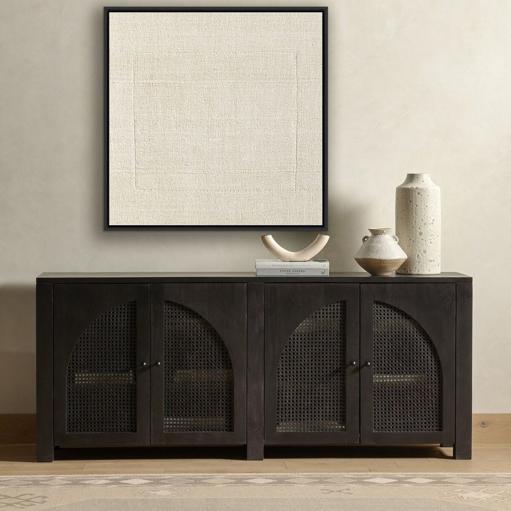 Wall Art Boxed In By Karen Covey - 40"X40" - Black Maple Floater