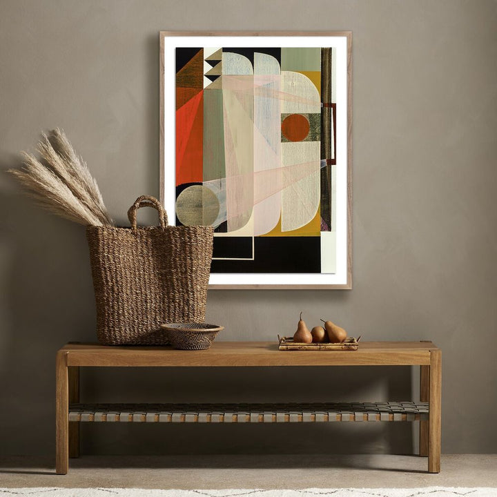 Wall Art Trajectory By Alyson Khan - 30"X40" - Rustic Walnut