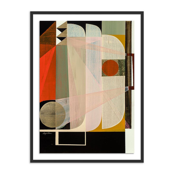 Wall Art Trajectory By Alyson Khan - 18"X24" - Black Maple