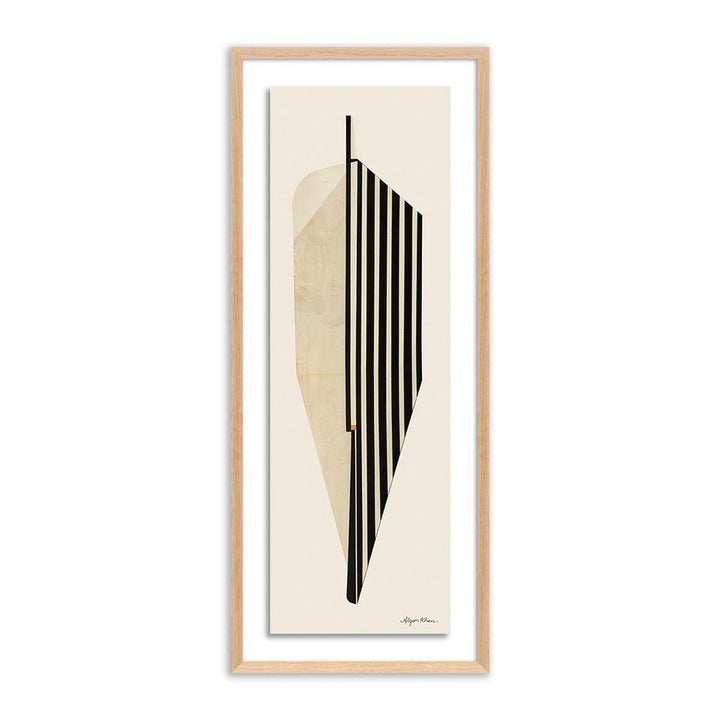 Wall Art Leaf By Alyson Khan - 16.5"X40" - White Oak