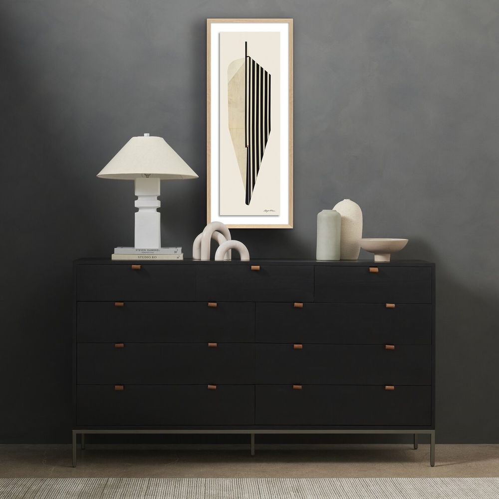 Wall Art Leaf By Alyson Khan - 16.5"X40" - White Oak
