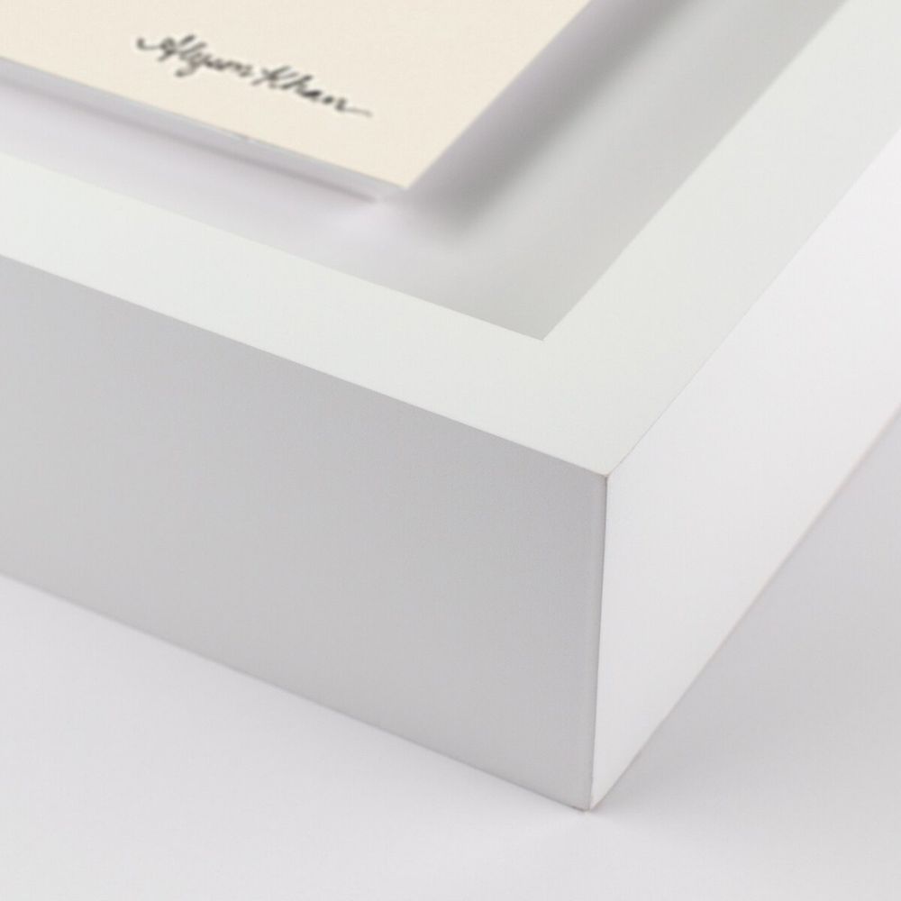 Wall Art Leaf By Alyson Khan - 16.5"X40" - White Maple