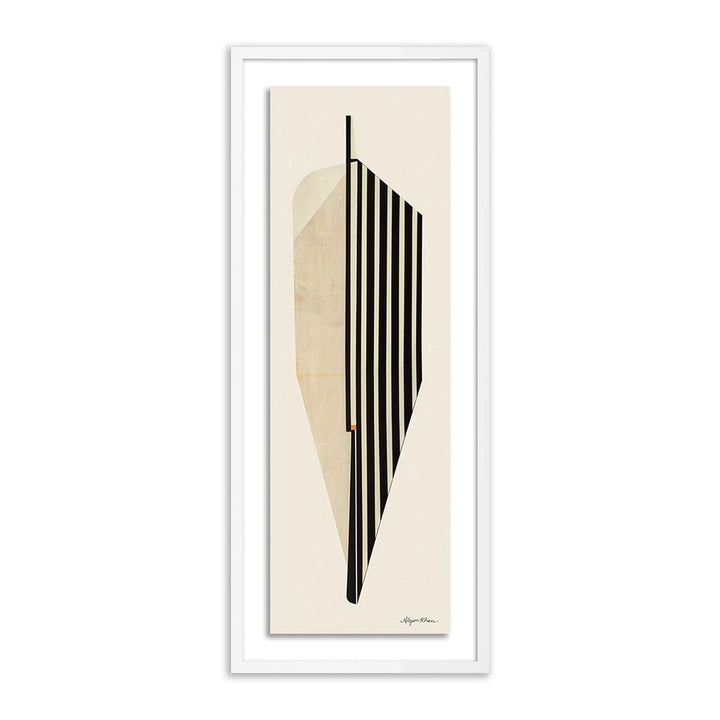Wall Art Leaf By Alyson Khan - 19.5"X48" - White Maple