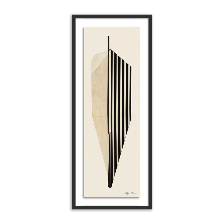 Wall Art Leaf By Alyson Khan - 11.5"X24" - Black Maple
