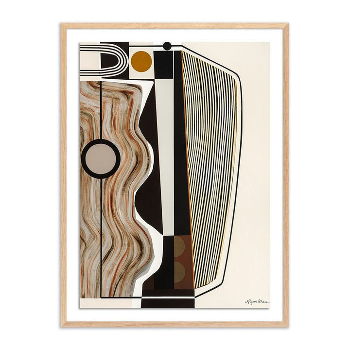Wall Art Mining Operation By Alyson Khan - 36"X48" - White Oak