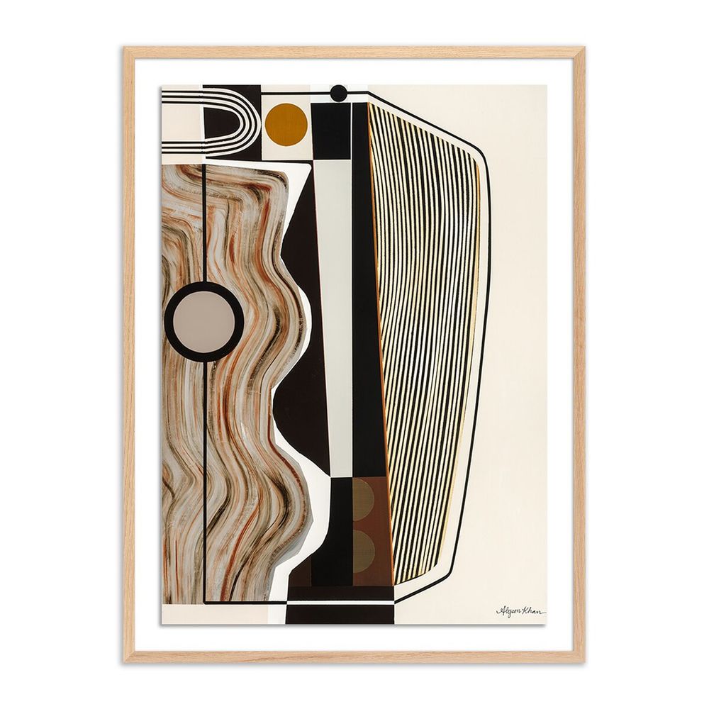 Wall Art Mining Operation By Alyson Khan - 24"X32" - White Oak