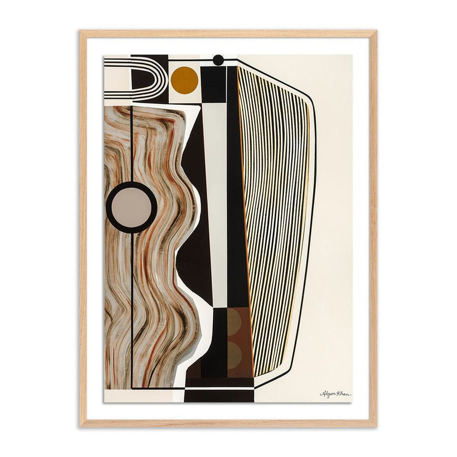 Wall Art Mining Operation By Alyson Khan - 24"X32" - White Oak