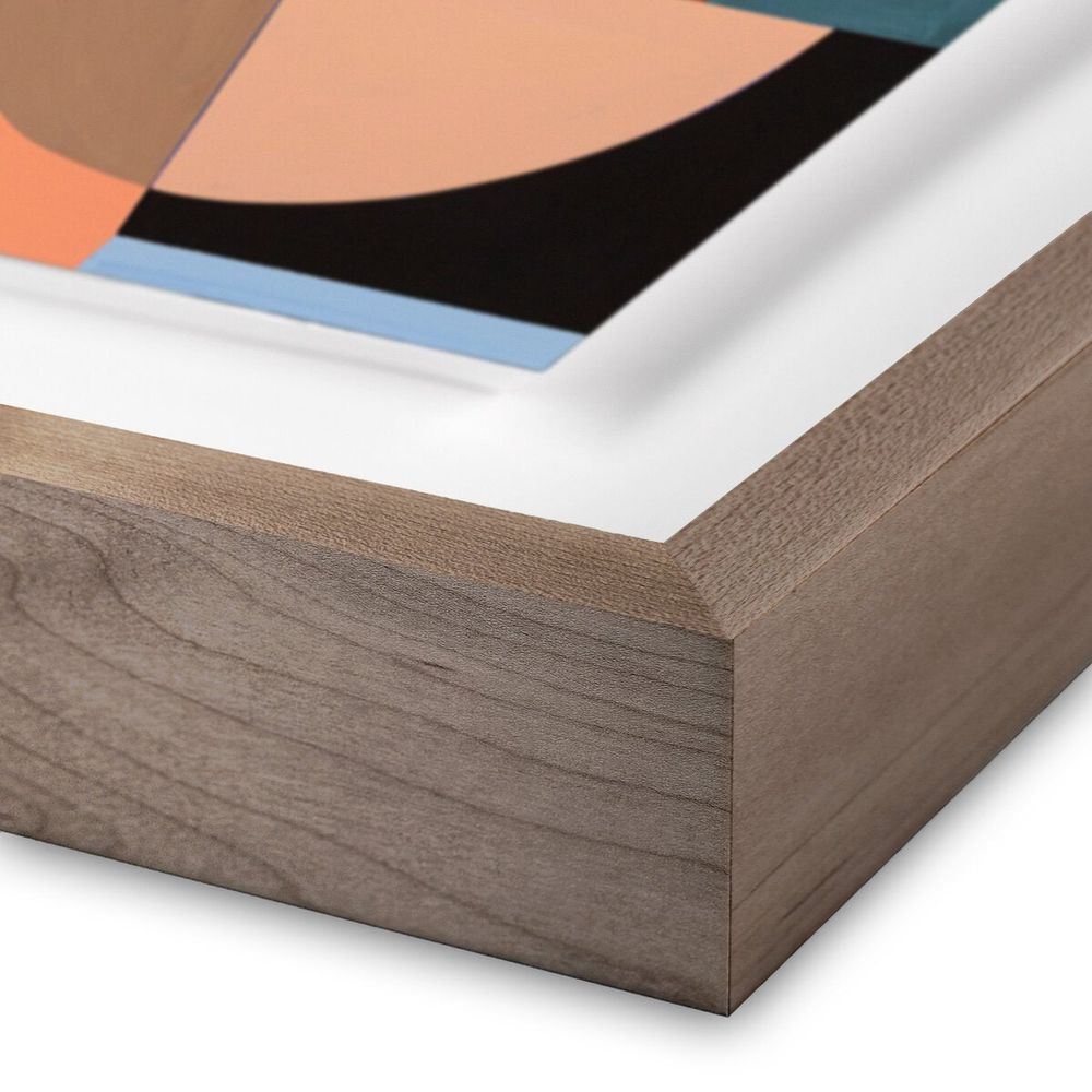 Wall Art Meta Stable By Alyson Khan - 30"X40" - Rustic Walnut