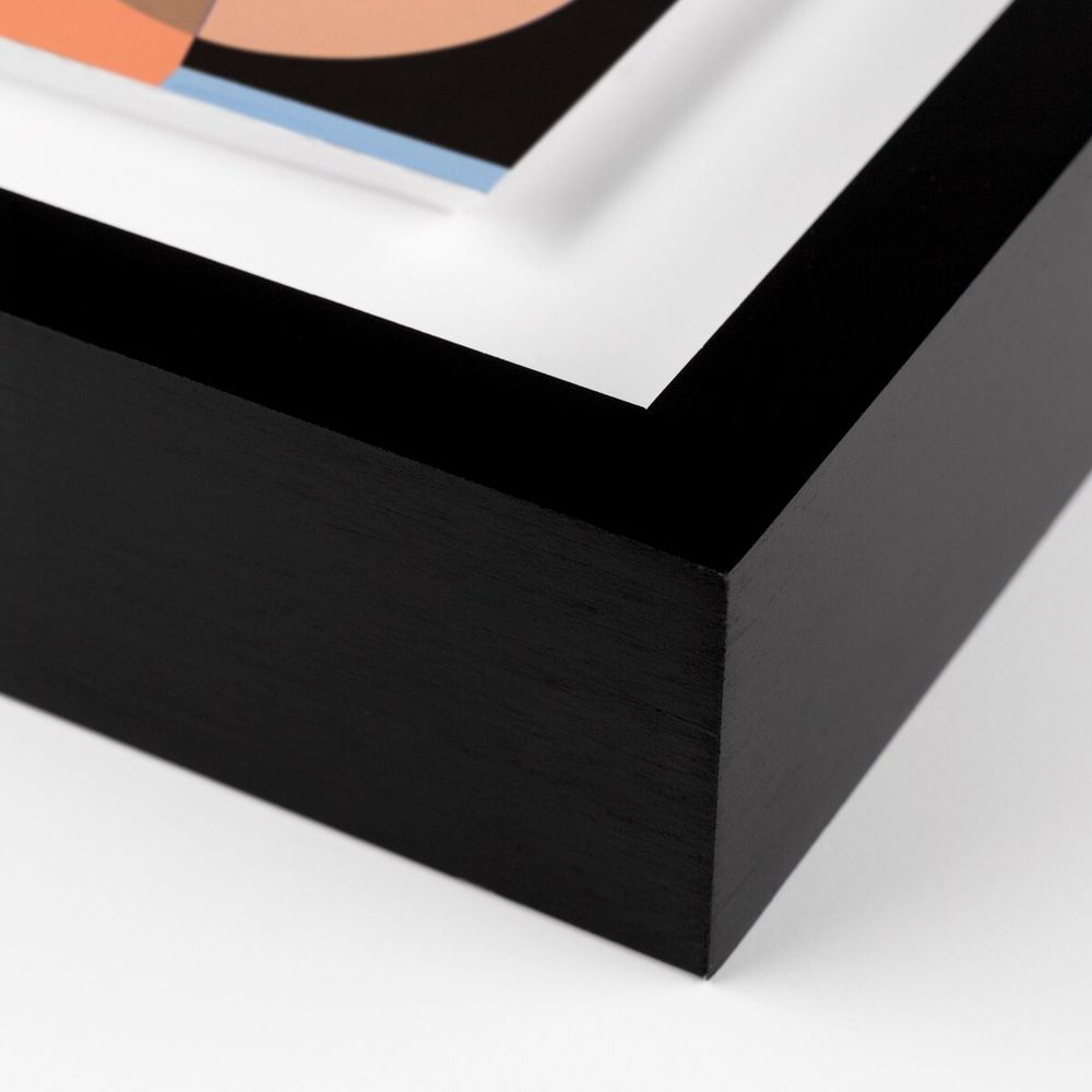Wall Art Meta Stable By Alyson Khan - 30"X40" - Black Maple