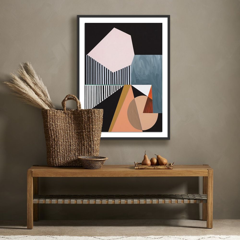 Wall Art Meta Stable By Alyson Khan - 30"X40" - Black Maple