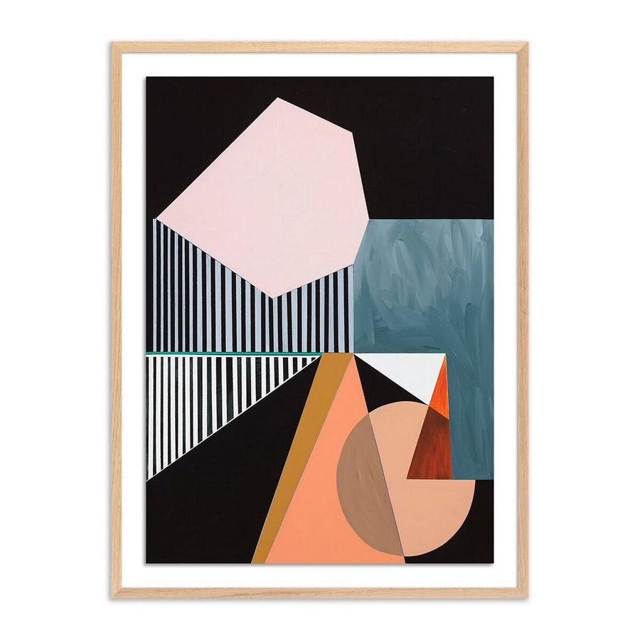 Wall Art Meta Stable By Alyson Khan - 36"X48" - White Oak