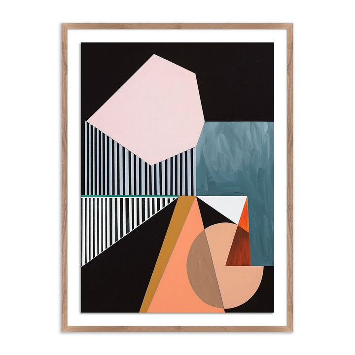 Wall Art Meta Stable By Alyson Khan - 36"X48" - Rustic Walnut