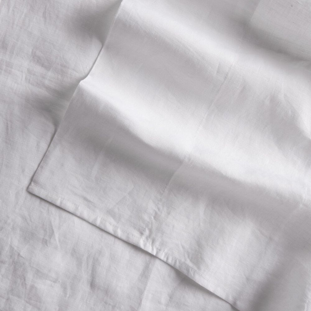 Fable Flat Sheet - Sable White - King
