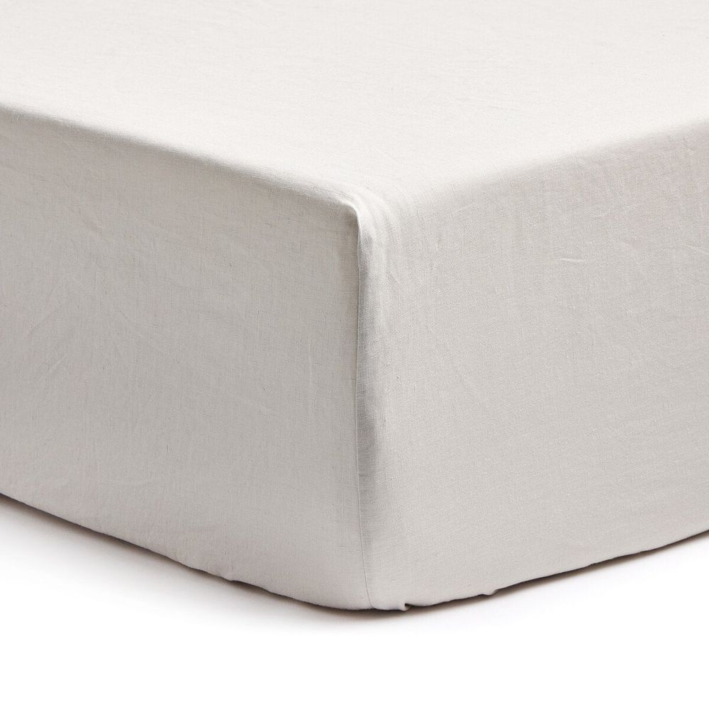 Bedding: Sheets Fable Fitted Sheet - Sable Light Grey - King