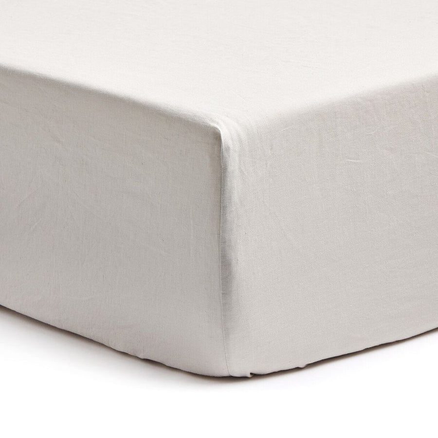 Bedding: Sheets Fable Fitted Sheet - Sable Light Grey - King