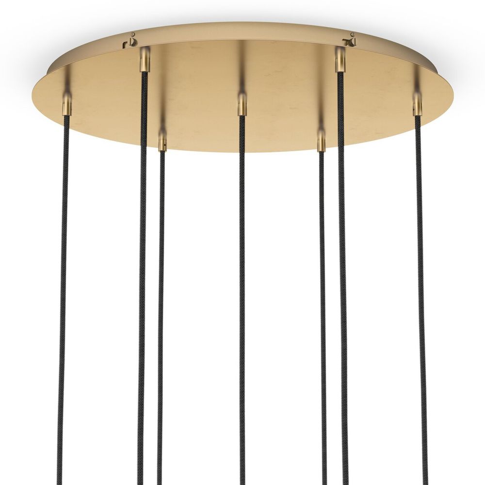 Galaxy 7 Mix Chandelier - Burnished Brass