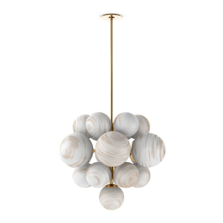 Nova Chandelier - Burnished Brass