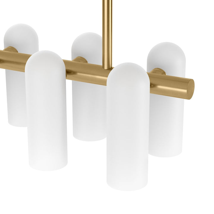 Journey Linear Md Chandelier - Burnished Brass