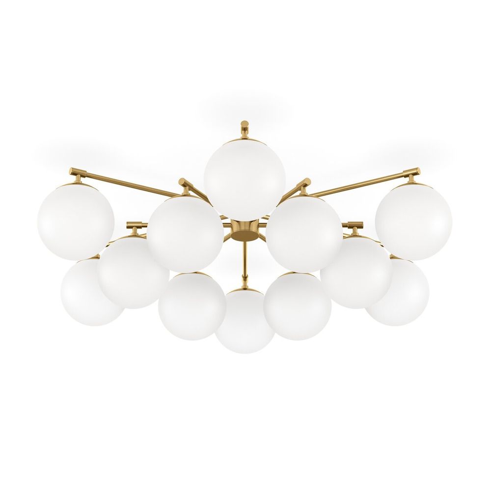 Chandeliers Oscar Round Chandelier - Burnished Brass