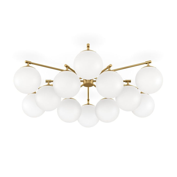Chandeliers Oscar Round Chandelier - Burnished Brass