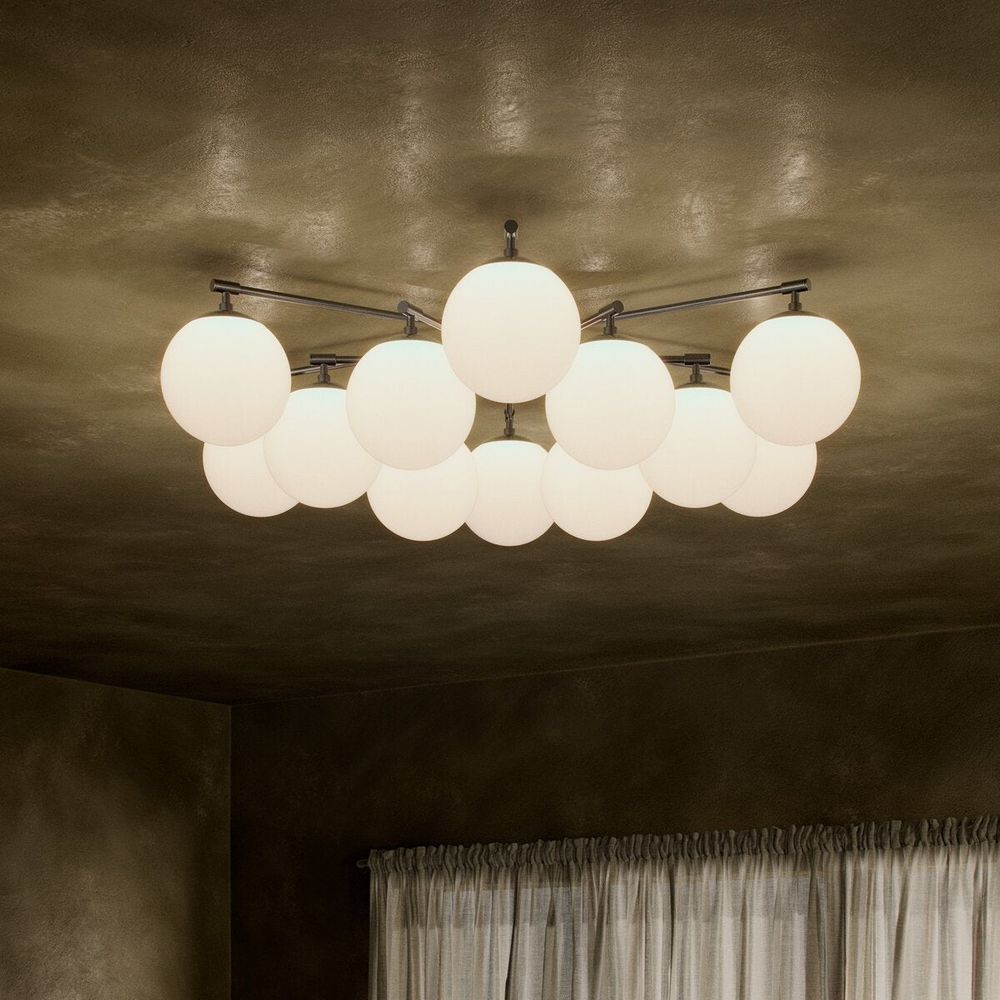 Chandeliers Oscar Round Chandelier - Black Gunmetal