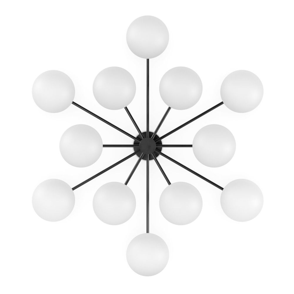 Chandeliers Oscar Round Chandelier - Black Gunmetal