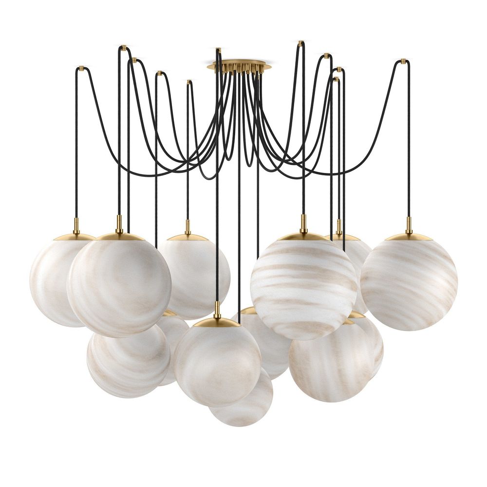 Chandeliers Spider Chandelier - Burnished Brass