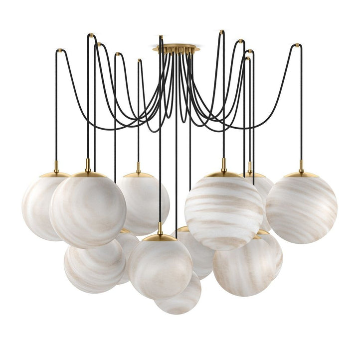 Chandeliers Spider Chandelier - Burnished Brass