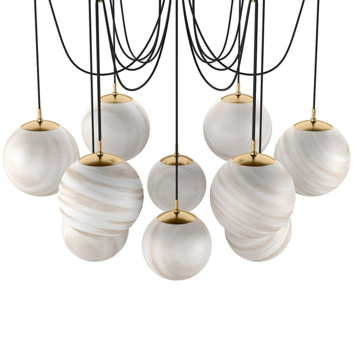 Spider Chandelier - Burnished Brass