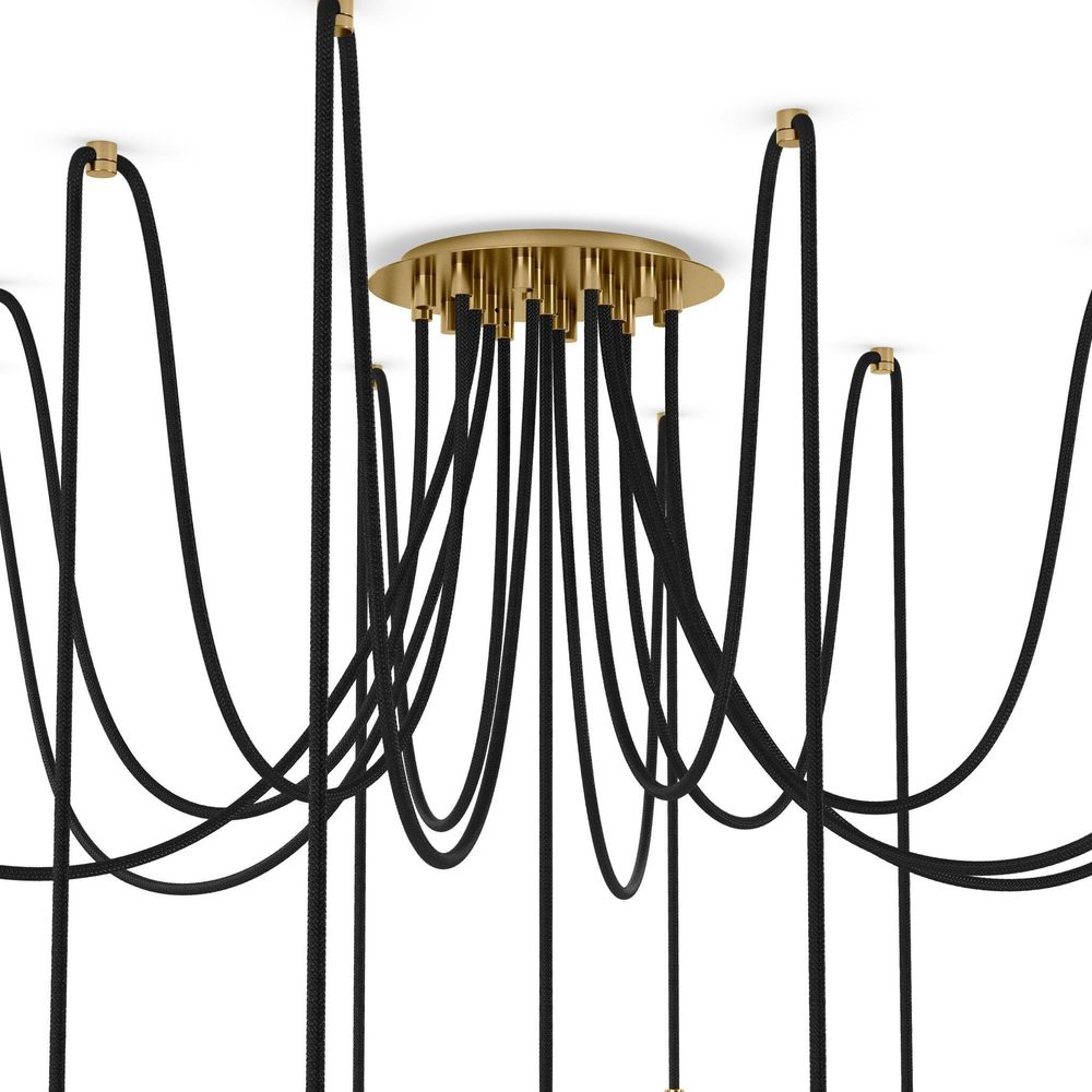 Spider Chandelier - Burnished Brass