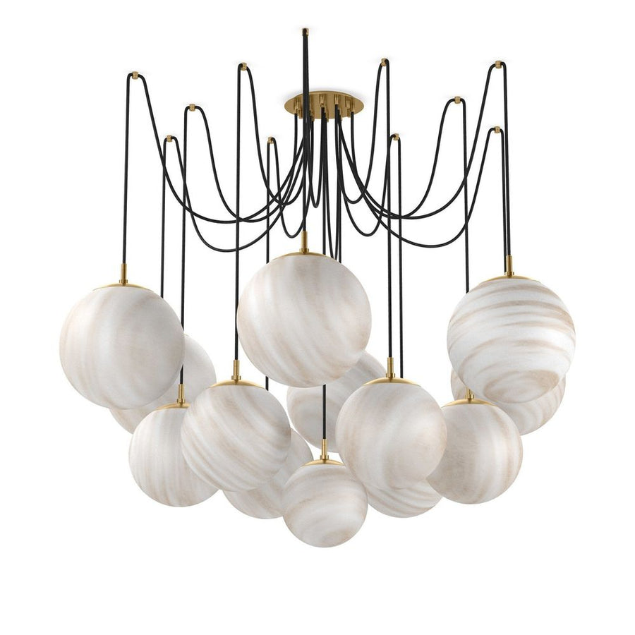 Chandeliers Spider Chandelier - Burnished Brass