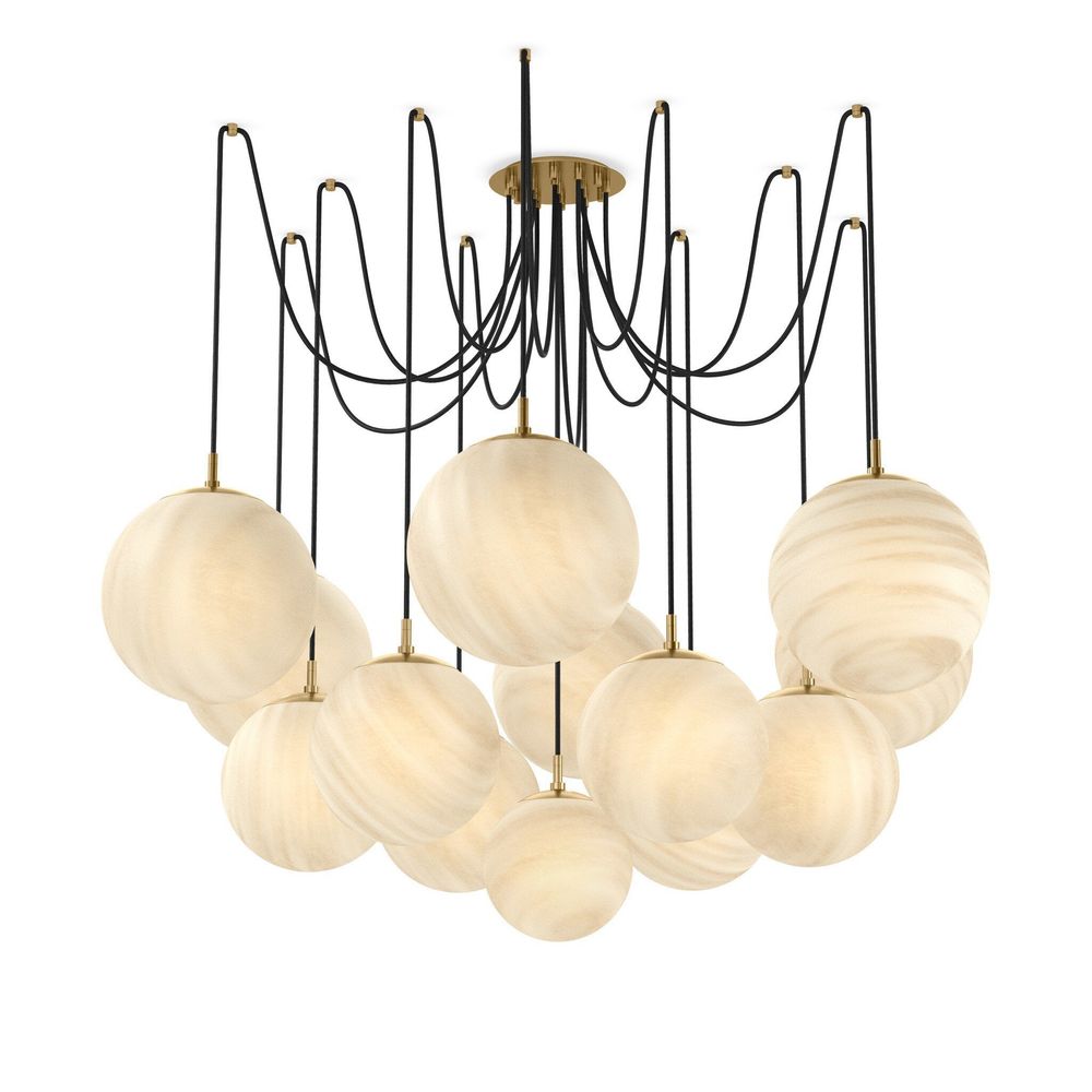 Chandeliers Spider Chandelier - Burnished Brass