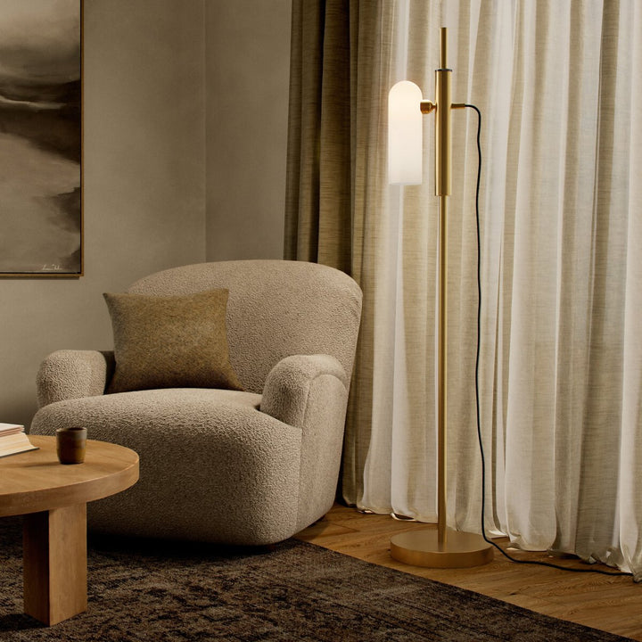 Journey 1 Floor Lamp - Burnished Brass