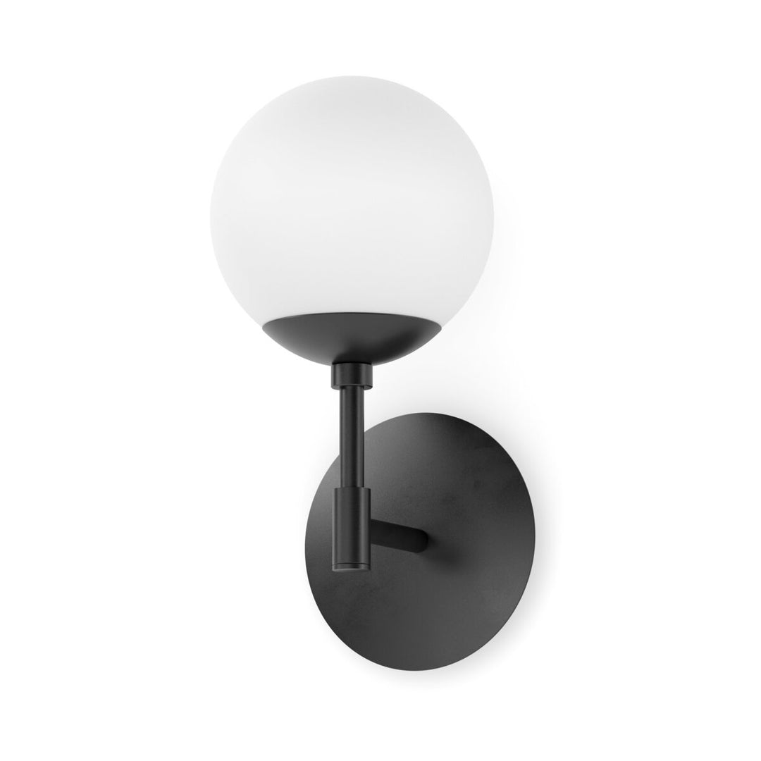 Twilight Sconce - Black Gunmetal - Opal Matte Glass