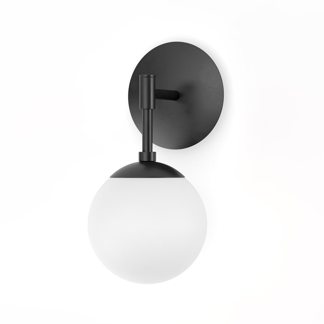 Twilight Sconce - Black Gunmetal - Opal Matte Glass